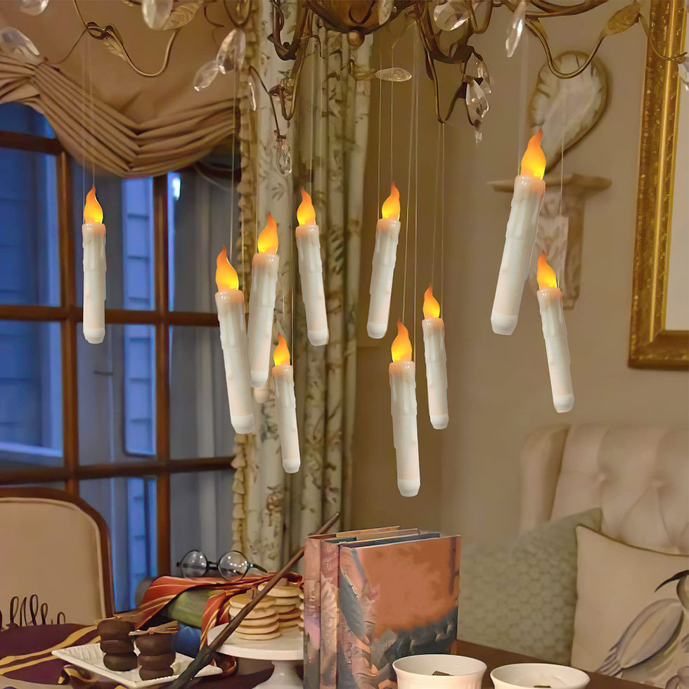 Thumbnail: 12/48/72 Floating Candle with Magic Wand Led Candles with Batteries LED Candles 