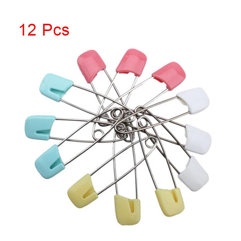 12pcs Stainless Steel DIY Sewing Tools Accessory Baby Safety Shower Cloth Diaper