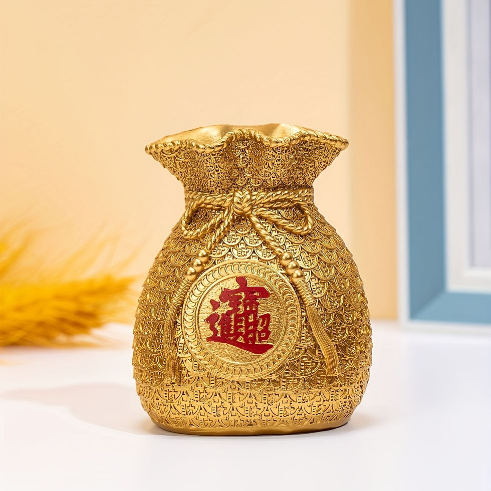 Thumbnail: 1 PC Adorable Chinese Style Money Bag Ornament for Home Decor, Living Room, Bar,
