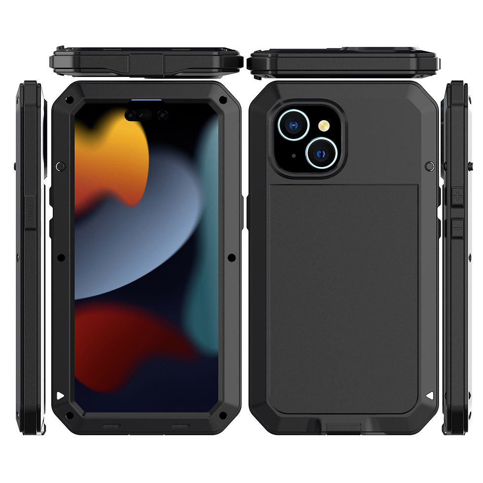 Thumbnail: New Metal Heavy duty anti-slip Sturdy drop Resistant 360 Degree full Protection 
