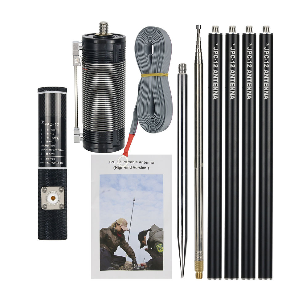 HAMGEEK JPC-12 High-End Version 7MHz-50MHz 100W Portable Shortwave Antenna Balco