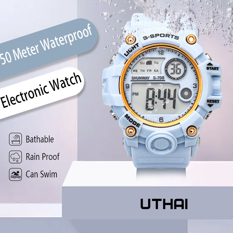 UTHAI CE133 New Children's Electronic Watch ins Jelly Sports Watch for Boy Girl