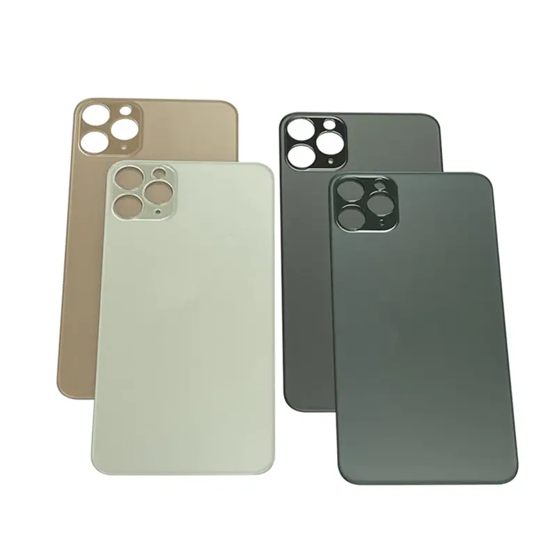 Big Hole Back Glass For iPhone 11 Pro Backcover Rear Door For 11Pro Housing Repl