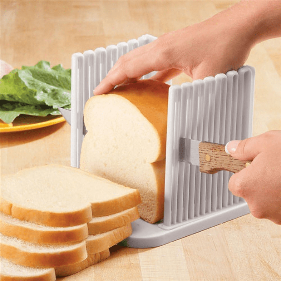1pc Bread Slicer Cutting Guide Tools Adjustable Toast Slicer Toast Cutting Guide
