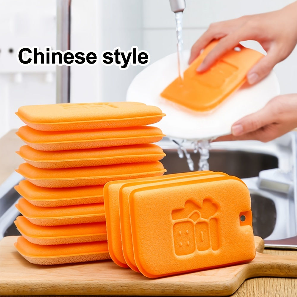 5pcs Thickened Dish Washing Sponge Scouring Pad Kitchen Dish Washing Magic Dishc