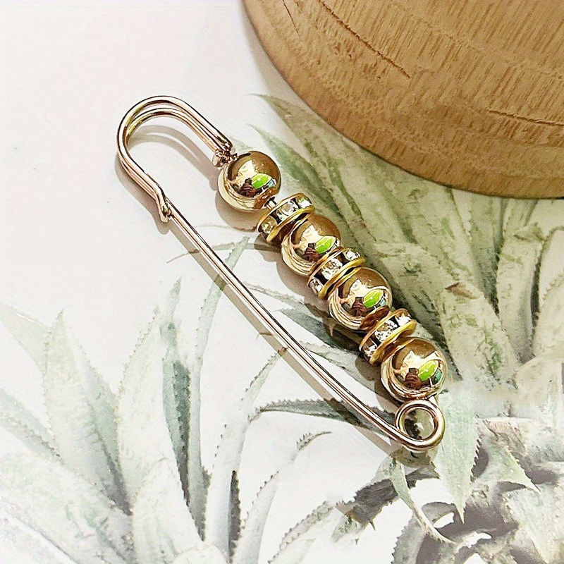 Thumbnail: 1 Exquisite and Elegant Beaded Waist Pin for Jeans, Fixing Clothes Pants Skirts 