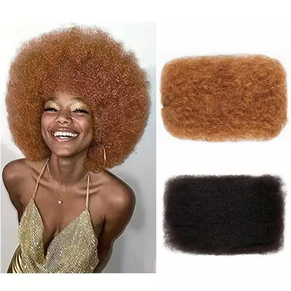 #30 Brazilian Remy Hair Afro kinky Curly Bulk Human Hair For Braiding 1 Bundle 3