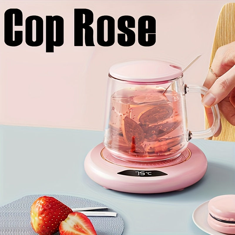 Cop Rose USB Heating Coaster, Constant Temperature Heater with 3 Temperature Adj