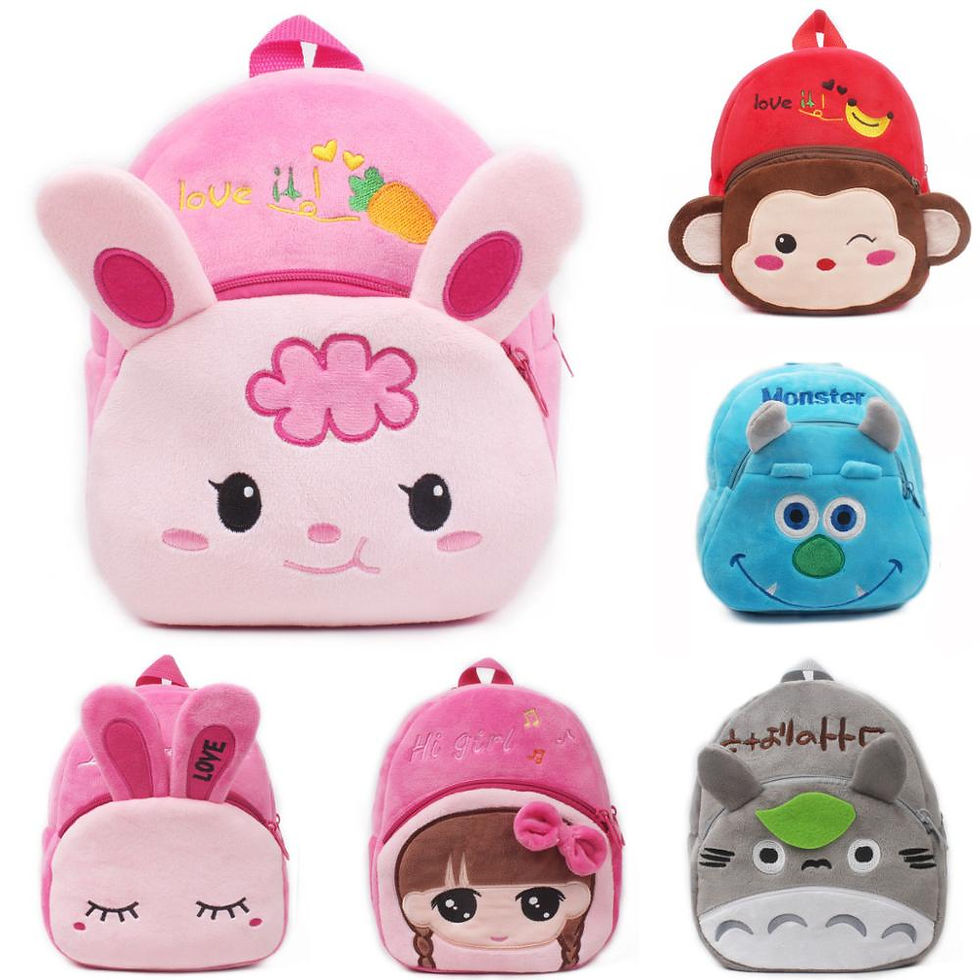 Cute baby child Plush backpacks small bag Cute Cartoon anime schoolbag Children'