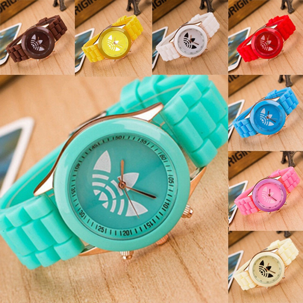 New Fashion Girls Silicone Sport Watches Cartoon Watch For Kids Print Quartz Wat
