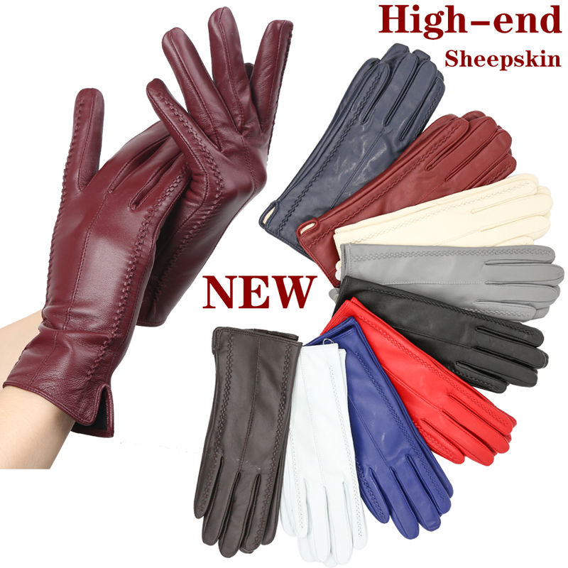 Fashion new women's gloves,sheepskin women's winter gloves,multiple colors women