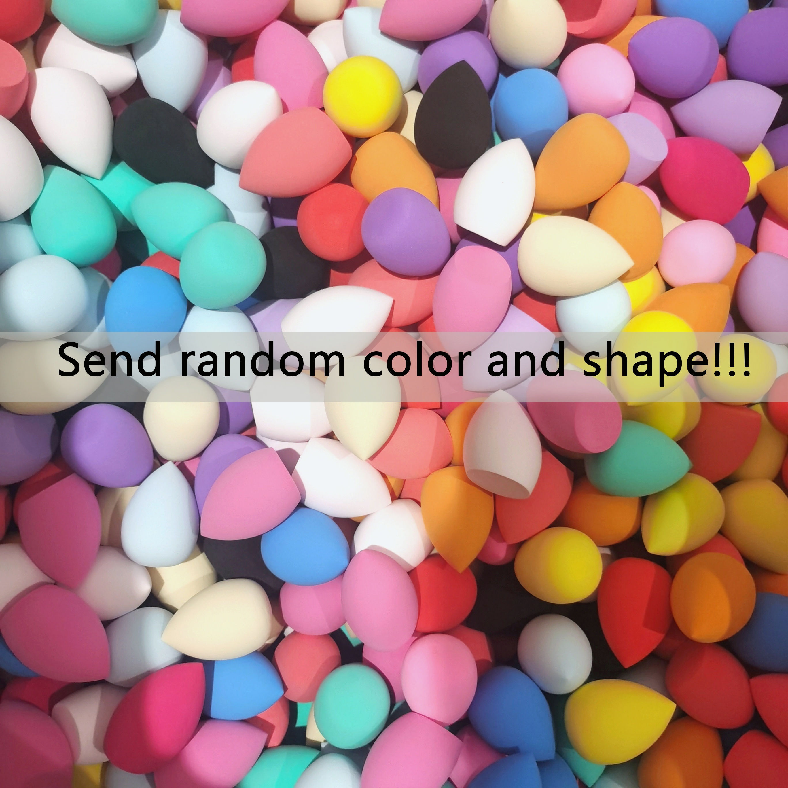 10/20/50/100Pcs Sponge Cosmetic Puff Bulk Wholesale Beauty Egg Set Water Drop Pu