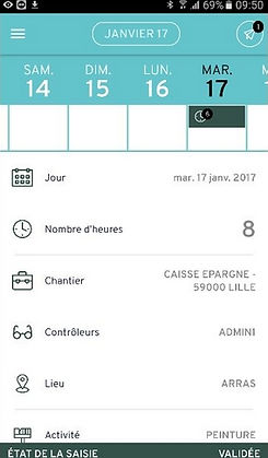 GT.Où - Visualisation du pointage