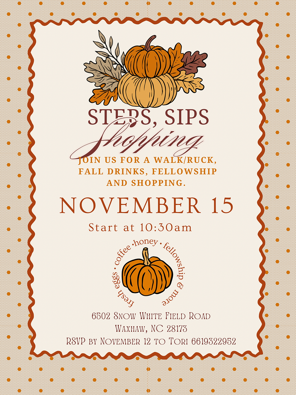 Steps, Sips, Shopping