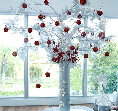 Christmas decoration, green style, saving the word, enviroment first. branches