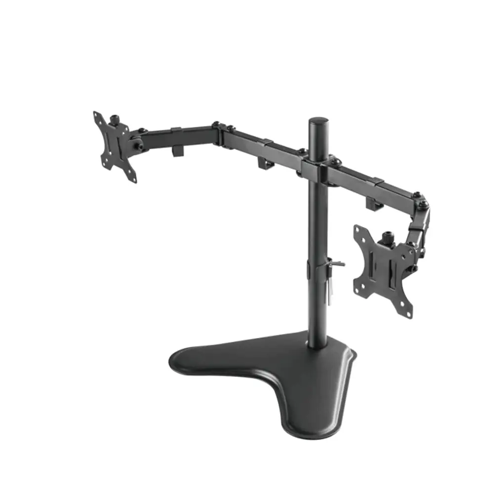 Unno DUAL MONITOR DESK STAND WITH CABLE ORGANIZER 32" TM8001BK