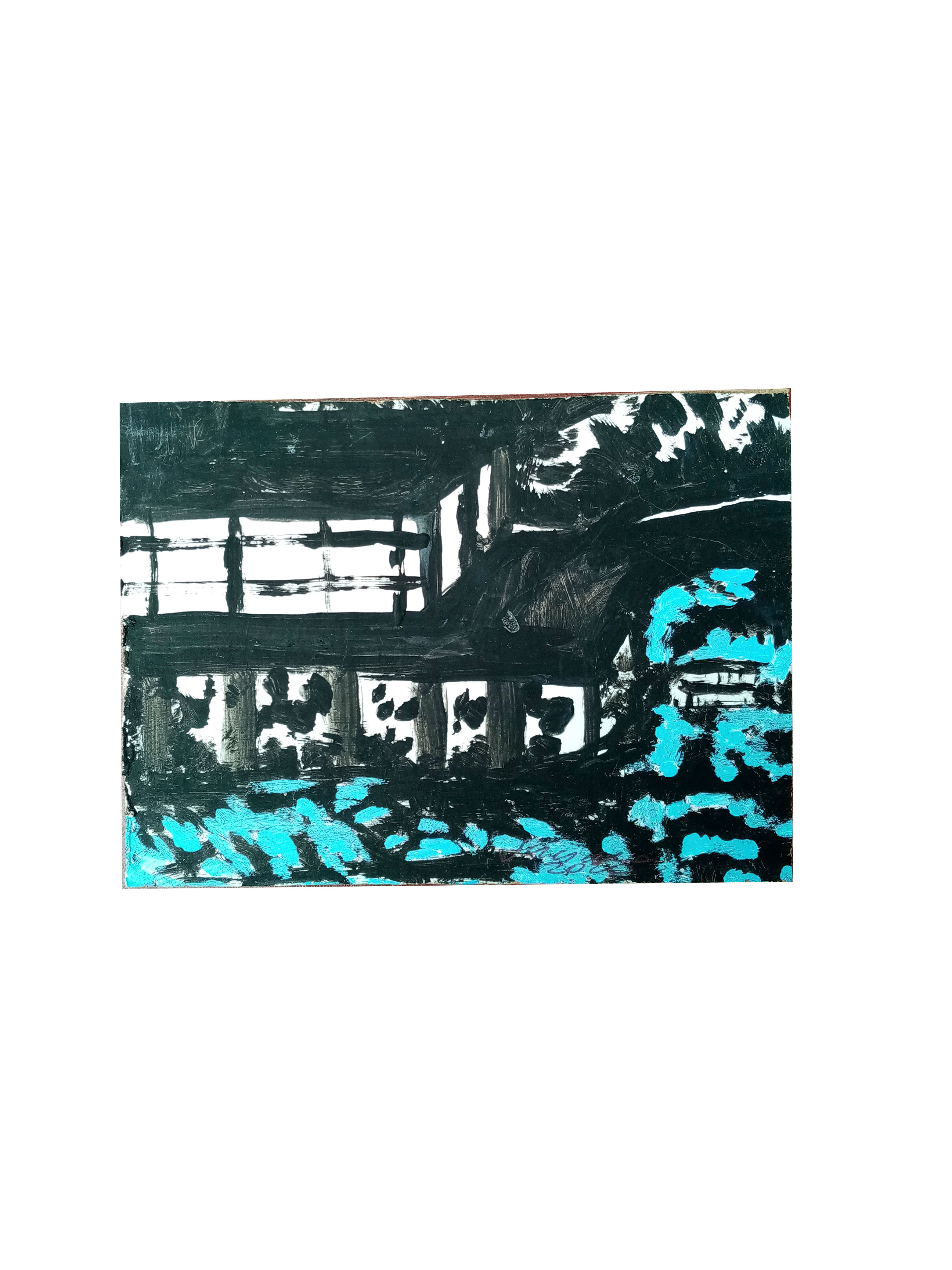 Ref.072. Obrita.  Casa de Le Corbusier de noche. 2020.