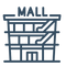 Shopping mall icon