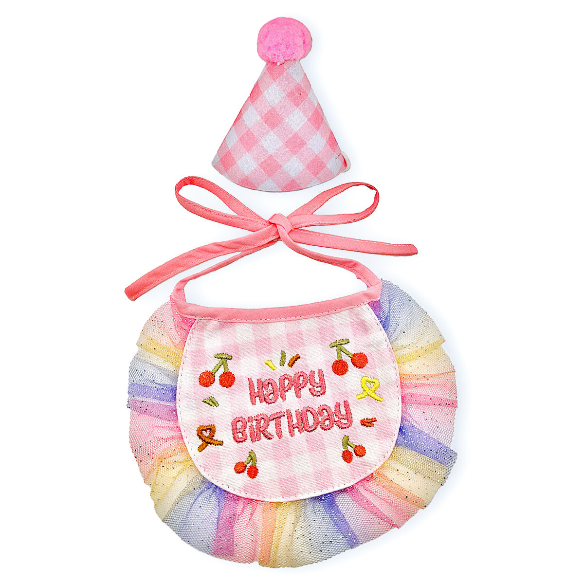 Frill Party Hat & Bib Set