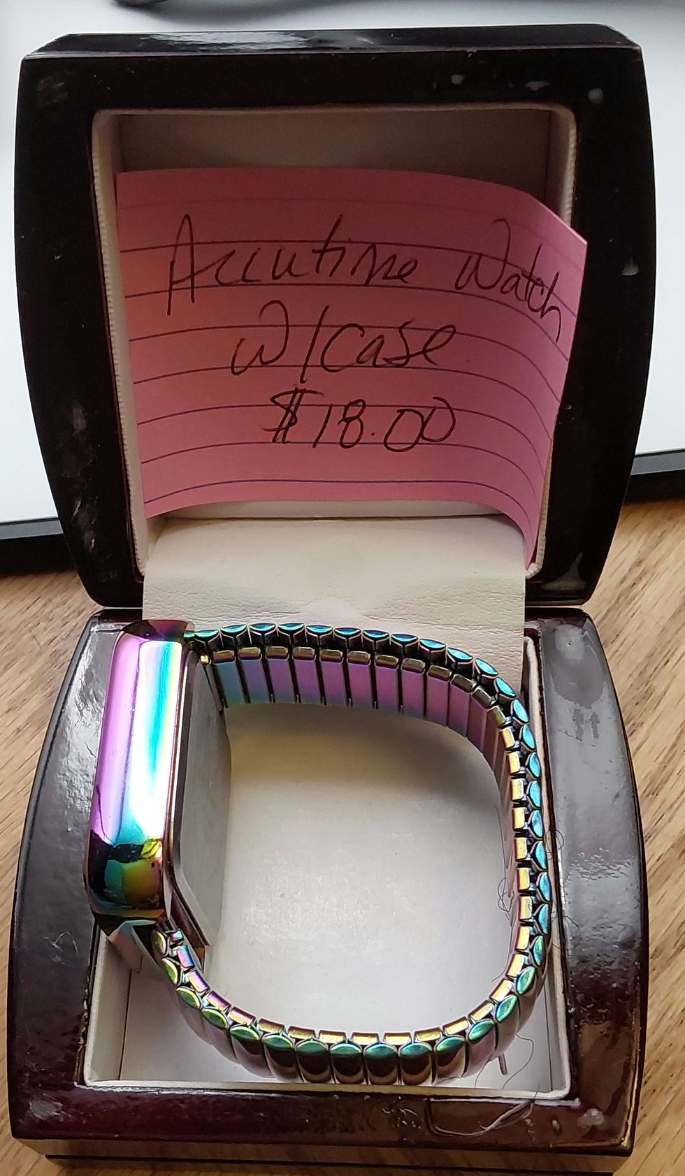 Thumbnail: Accutime Rainbow Rectangle Touch Digital Watch {W0010}