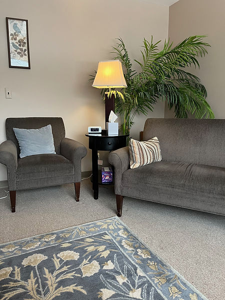 Interior of office for Apple Blossom Holistic therapy