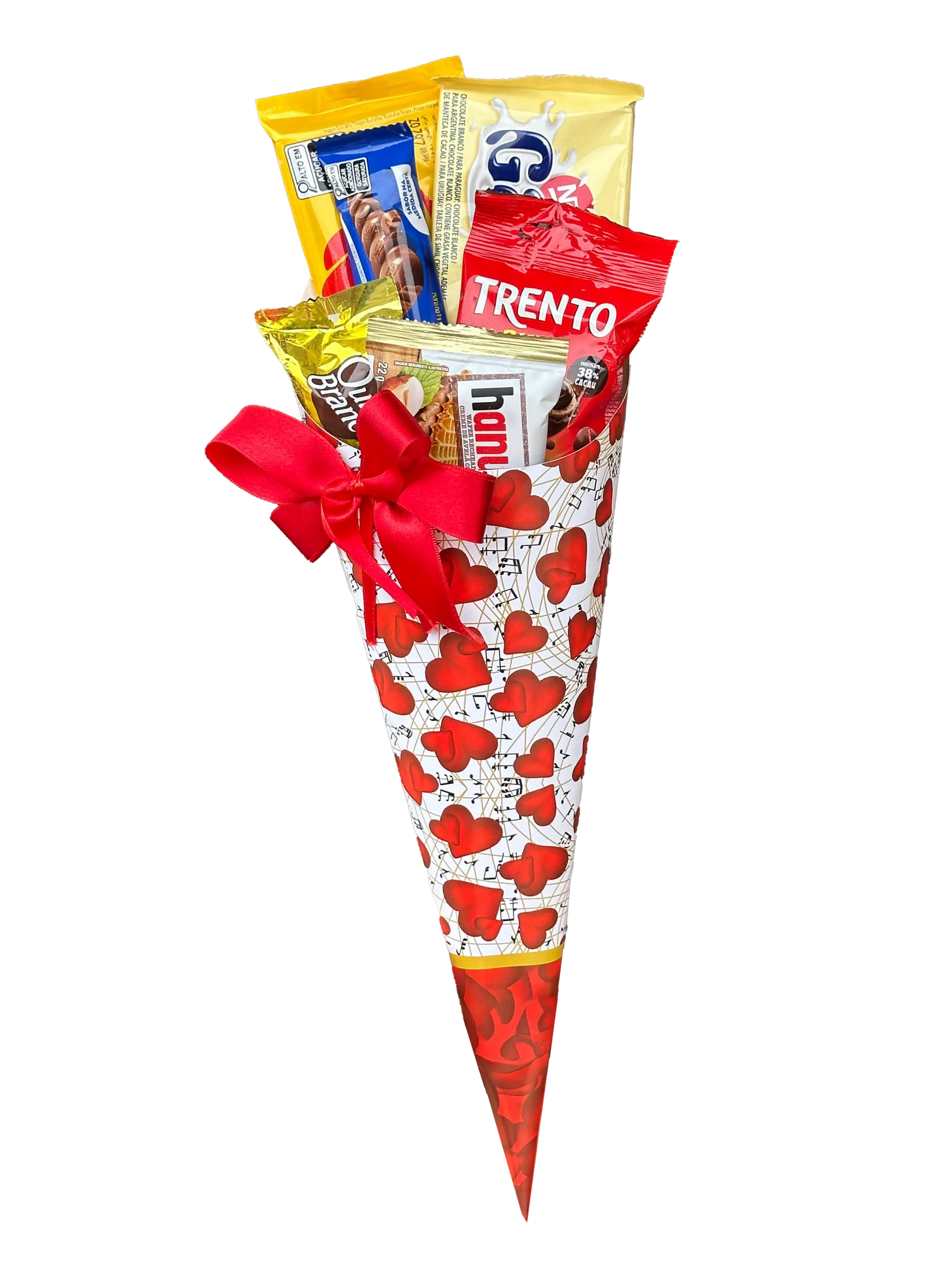 Cone de Chocolates Amor em Doce