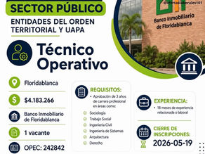 VACANTES EN EL SECTOR PUBLICO
