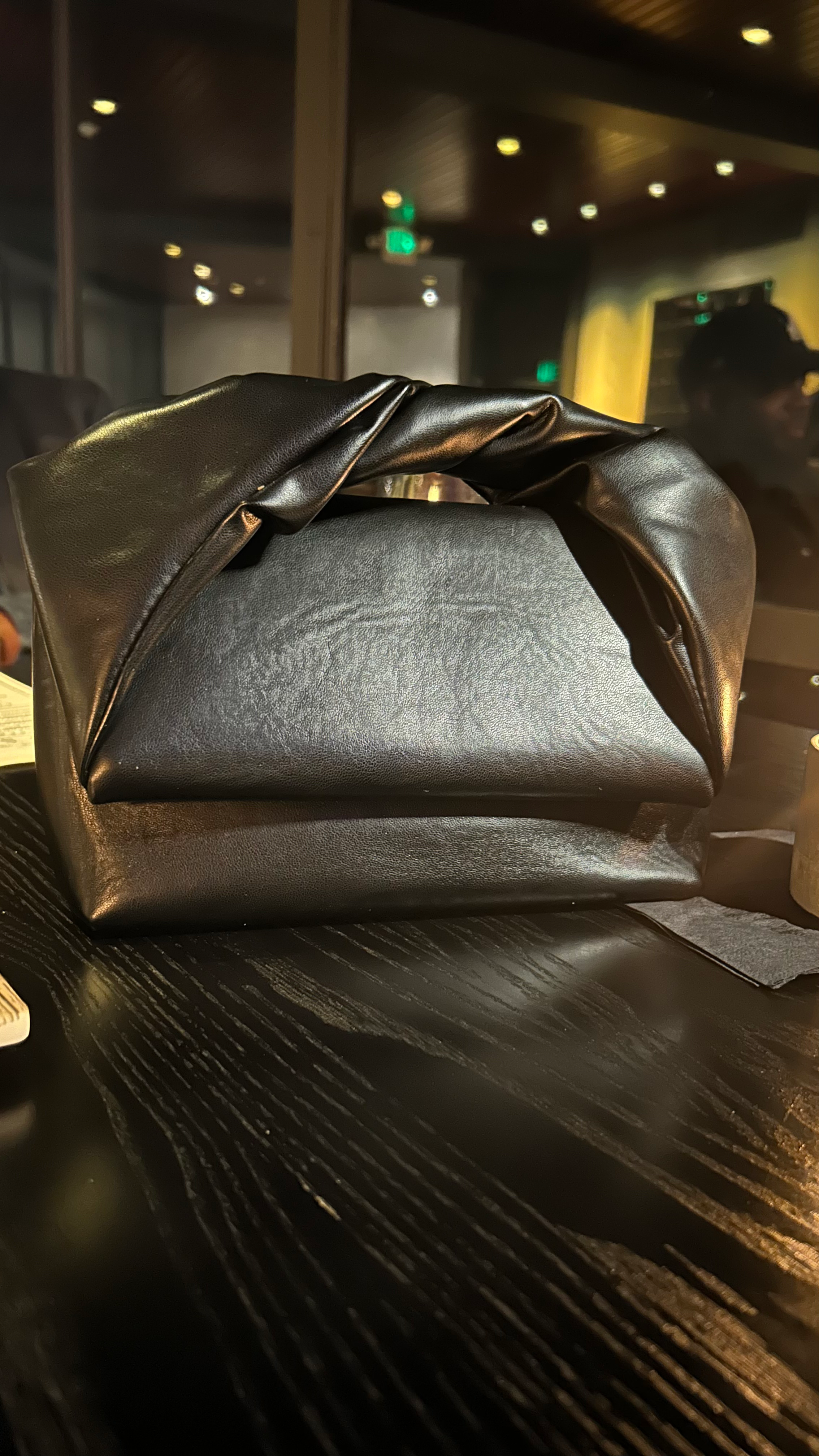 Soft faux leather bag