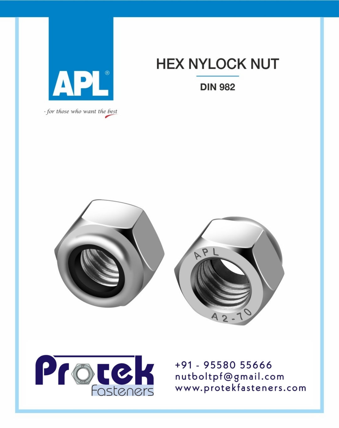 STAINLESS STEEL NYLOCK NUTS