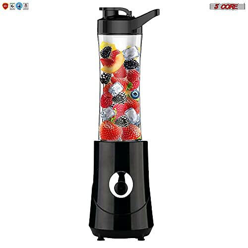 Thumbnail: 5 Core 500ml Personal Blender and Nutrient Extractor For Juicer, Shakes and Smoo