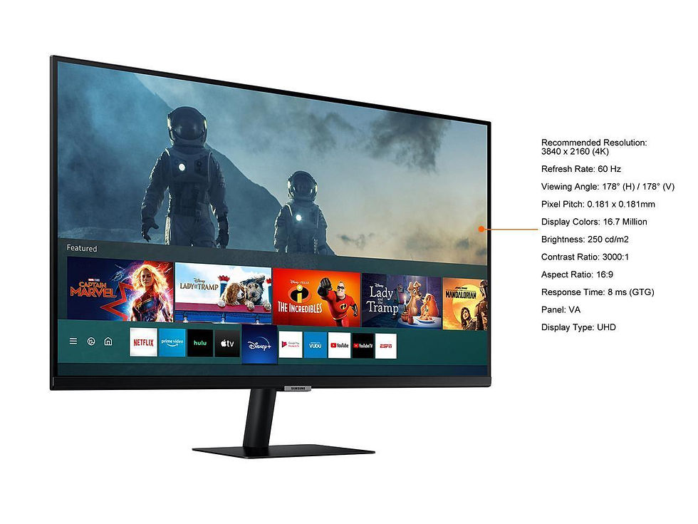 Thumbnail: SAMSUNG M7 Series 32M70A 32" UHD 3840 x 2160 (4K) 2 x HDMI, USB-C Built-in Speak