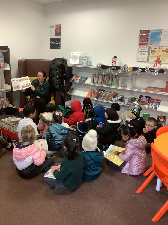 Year 1 visit Cruddas Park Library