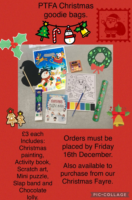 PTFA Christmas goodie bags