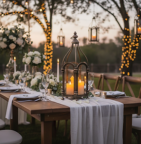 gothic rustic lantern event rental stockton MO