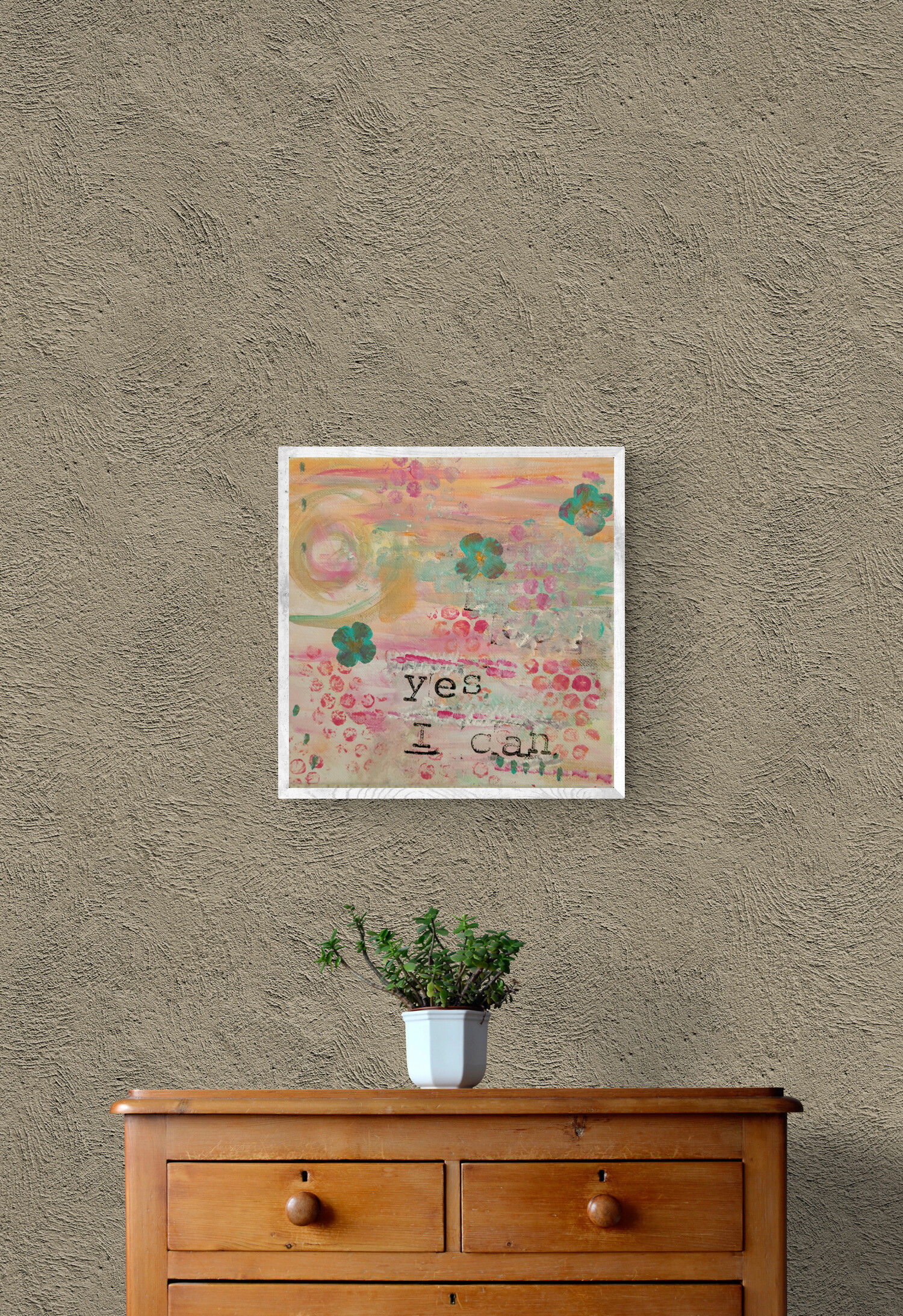 "Yes I Can" Original Framed Art Print