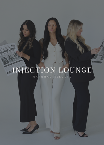 The Injection Lounge visual branding and website design