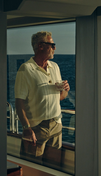 Guests onboard a superyacht