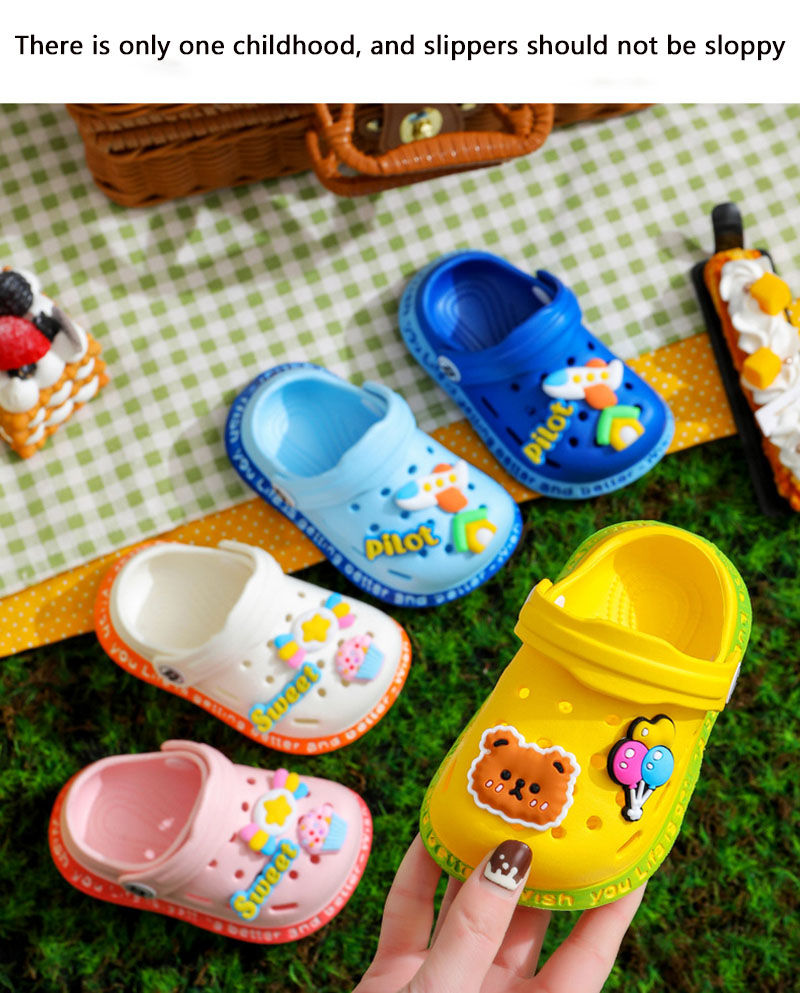 Thumbnail: Summer Baby Shoes Sandals Cartoon Design Mules for Girls And Boys Infant Garden 