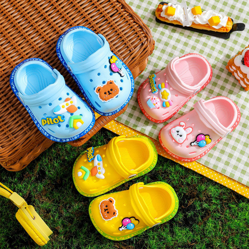 Thumbnail: Summer Baby Shoes Sandals Cartoon Design Mules for Girls And Boys Infant Garden 