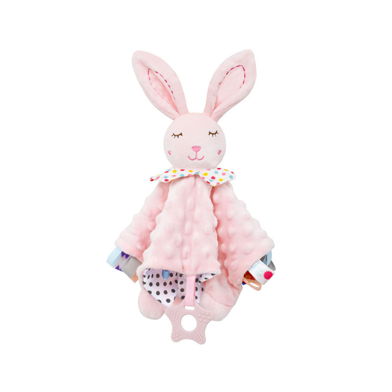 Thumbnail: Newborn Baby Plush Stuffed Toys Cute Animal Blanket Comforter Bunny Elephant Soo