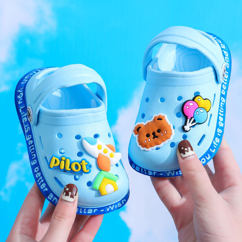 Thumbnail: Summer Baby Shoes Sandals Cartoon Design Mules for Girls And Boys Infant Garden 