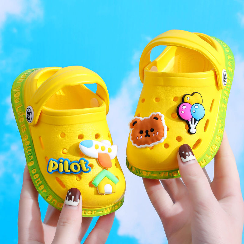 Thumbnail: Summer Baby Shoes Sandals Cartoon Design Mules for Girls And Boys Infant Garden 