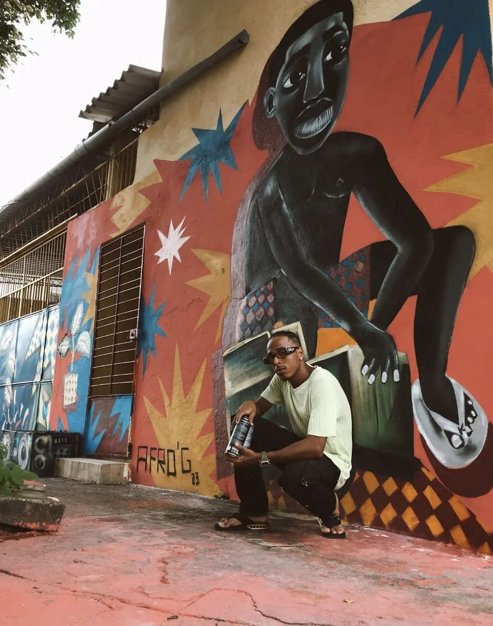 Afro G’, o grafiteiro que leva a cultura negra do Recife para o Brasil