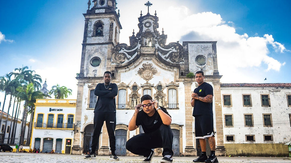 Alaka MC, Rock MC e Frenezzi MC no videoclipe Vigiai e Orai. Foto: Deniel Miranda