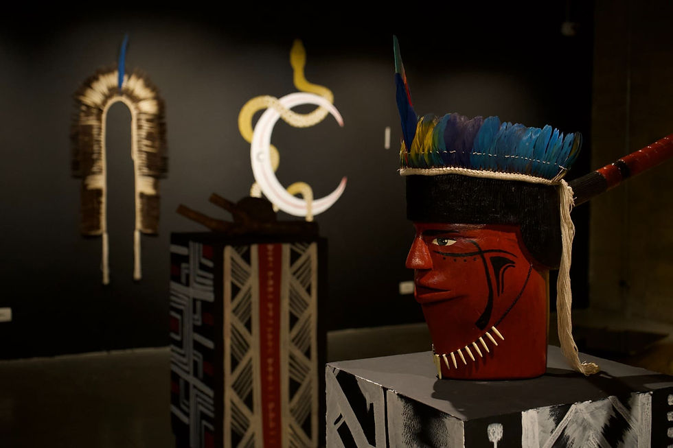 Objetos tradicionais na exposição ‘Toré Virtual’ - Foto: Foto: Reprodução/Instagram/@torevirtual