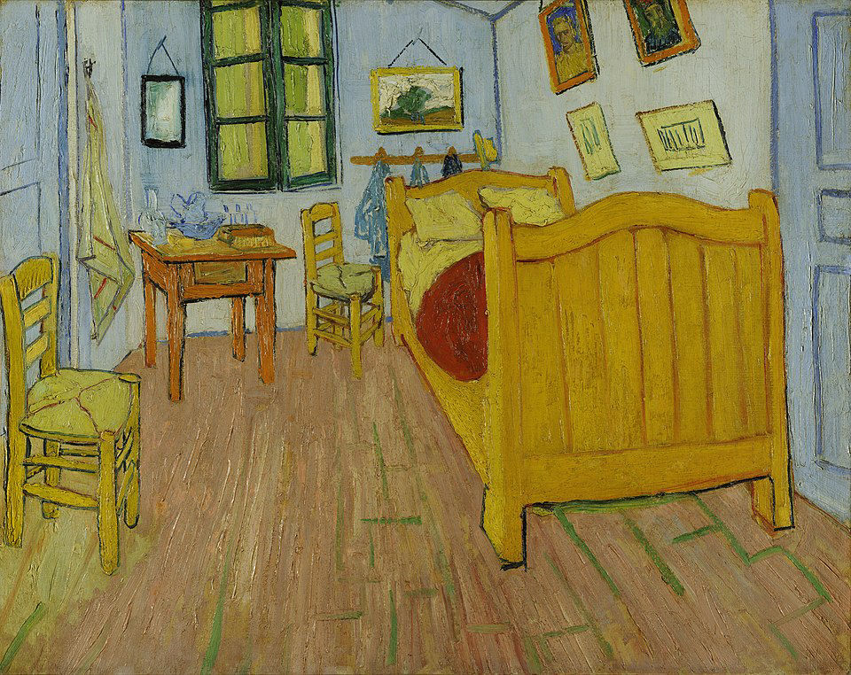 Van Gogh The Bedroom ilk versiyon, Arles 1888