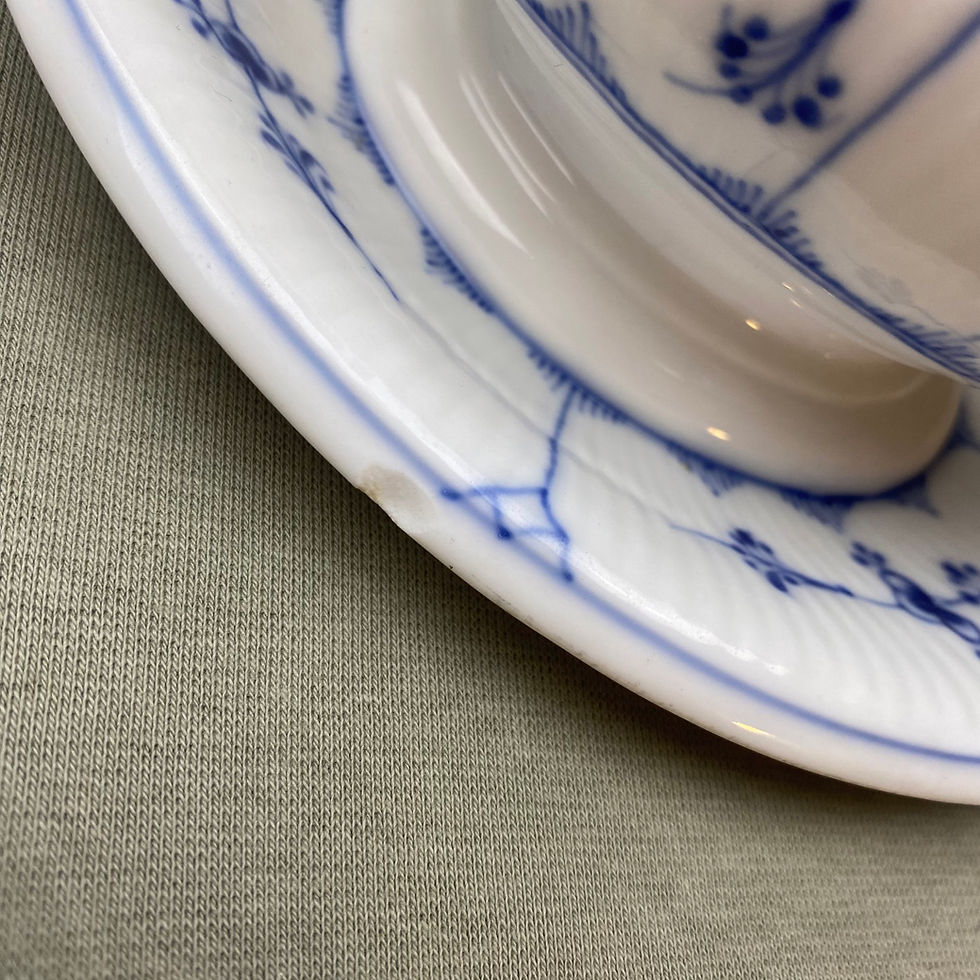 Miniatyrbilde: Royal Copenhagen Musselmalt sauseskål 