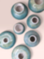 Grønn kobber patina vase