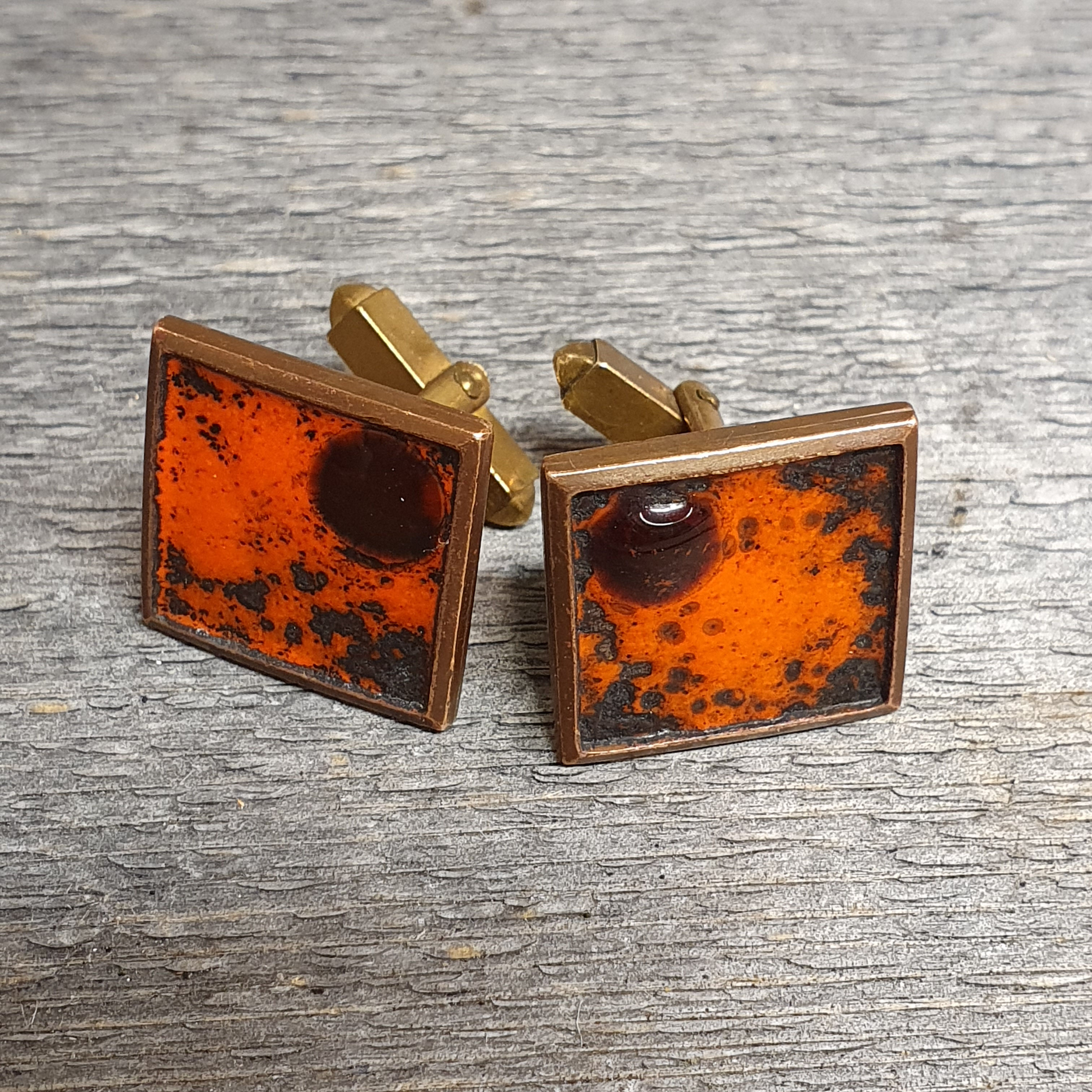 Mansjettknapper emalje retro