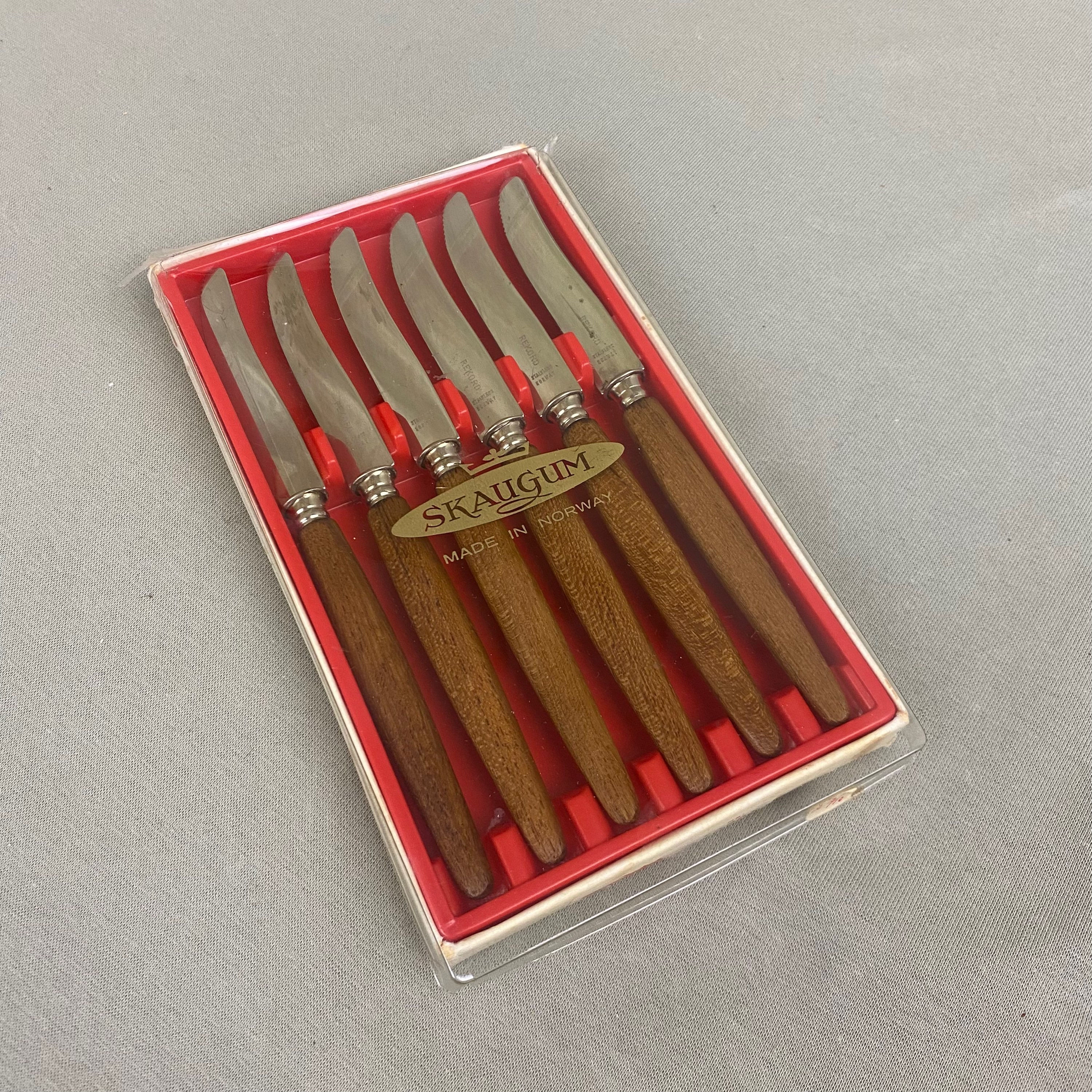 Skaugum Rekord fruktkniver teak